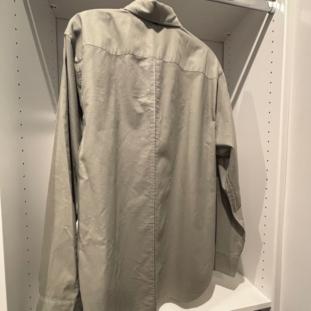 Rag And Bone, Green, Cotton Button Down, Size Xl - image 2